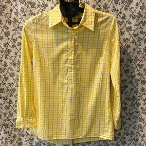 💯 % Cotton Classic Checkered Women's Button Down Shirt